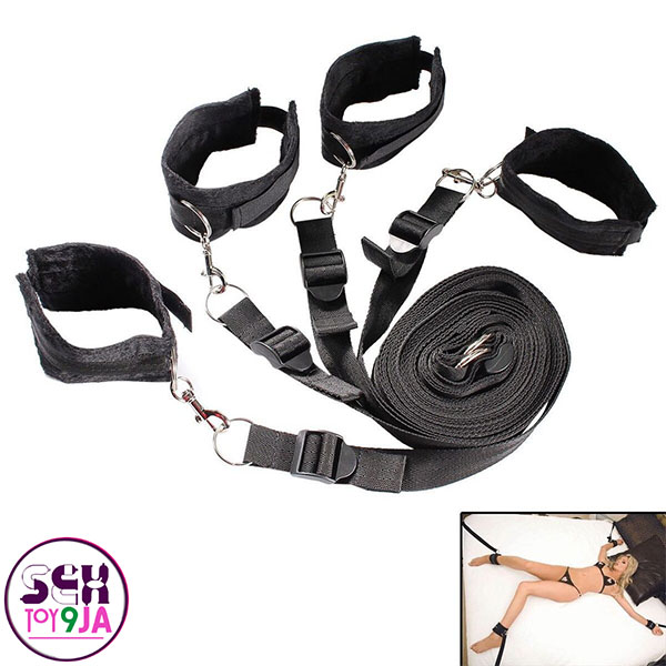 Bed Restraints for Sex with Adjustable Strap