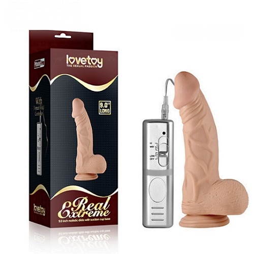 9 inch Real Extreme Huge Vibrating Dildo Nude Color | www.sextoy9ja.com